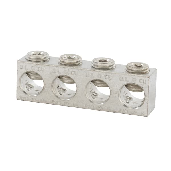 NSI Industries 2/0-14-4-2MO 4 Hole Neutral 0000 2/0-14-4-2MO on Advantage Electric Supply