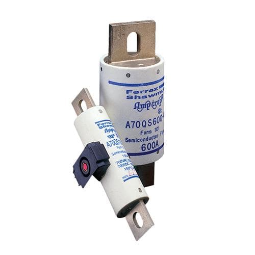 Mersen A70QS500-4K A70QS500-4K Mersen - High Speed Fuse Amp-Trap® A70QS 700VAC 700VDC 500A Bolted Blade 4K A70QS500-4K on Advantage Electric Supply