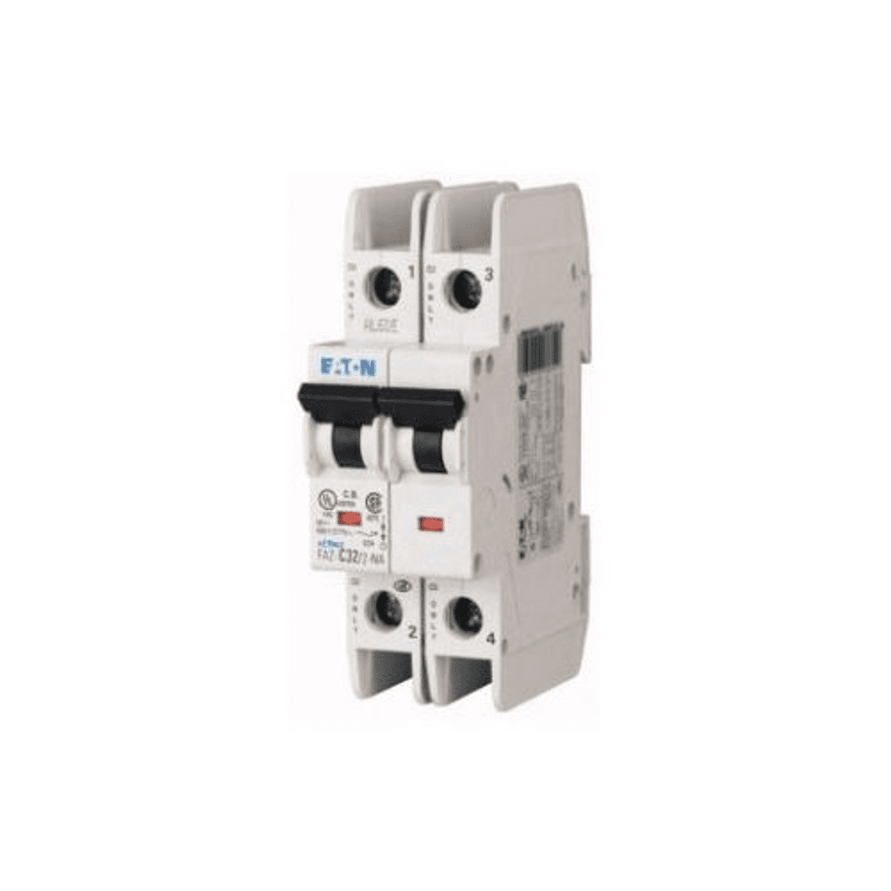 Eaton FAZ-D1.5/2-NA Miniature circuir breaker, 2 pole, 1.5 A, D trip curve, 277/480 VAC, screw terminals, UL489 FAZ-D1.5/2-NA on Advantage Electric Supply