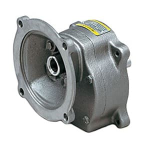 Baldor Electric Company GCF5X01AA Speed Reducer; Inline Type; 5:1 Nominal Ratio; 56C Frame; C-Face Quill Input; Shaft Output; Helical Gear; GCF Series; Flange Mounted; 5/8" Input Shaft Diameter; Cast Iron; 194In-Lbs Output Torque GCF5X01AA on Advantage Electric Supply