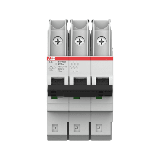 ABB Control SUP403M-K4 SUP403M-K4 ABB Control - SMISSL UL489 MCB,480Y/277VAC,4A,3P,K SUP403M-K4 on Advantage Electric Supply