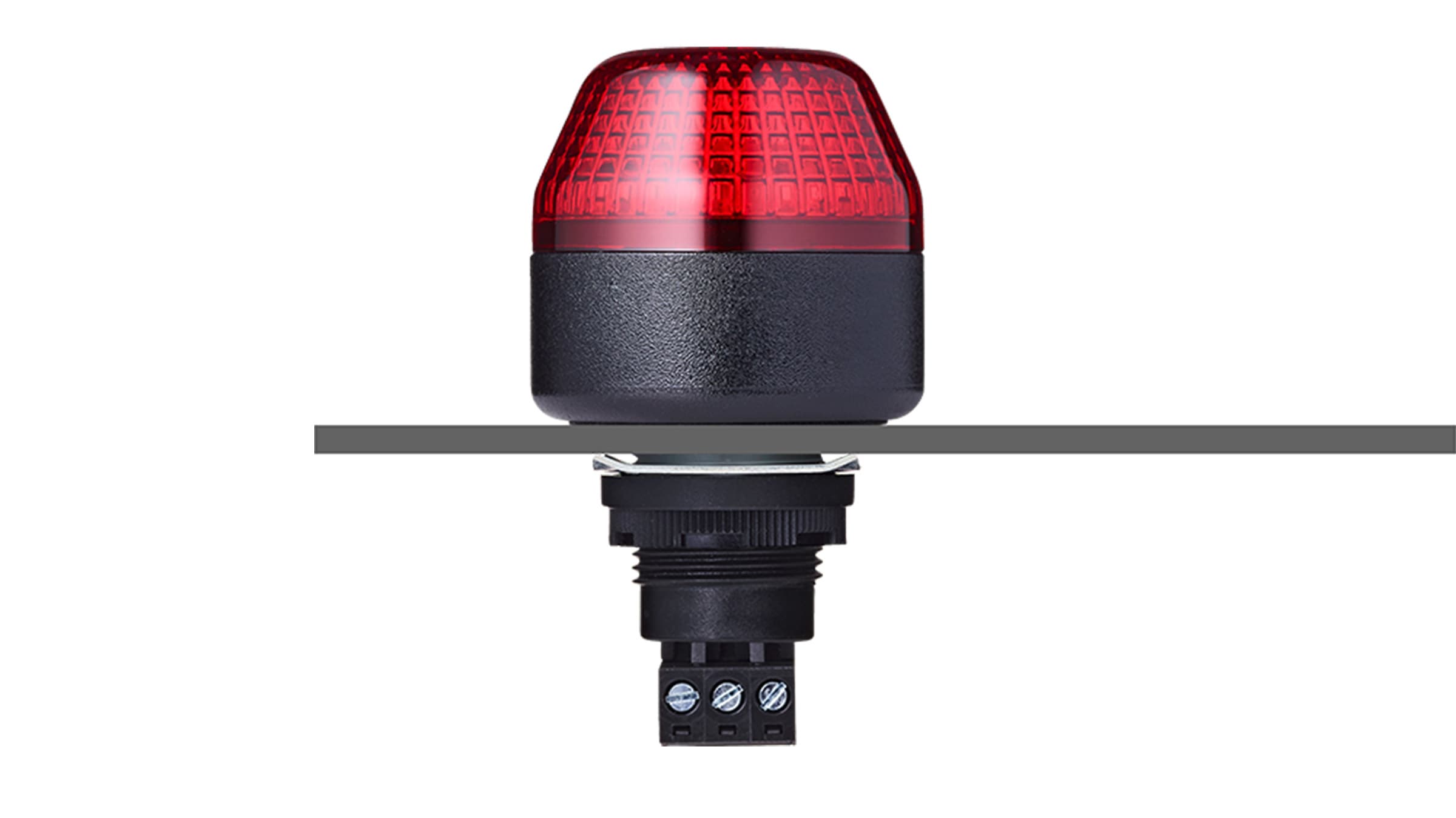 Sprecher + Schuh 801522310 Sprecher + Schuh 801522310 - ICM M22 panel mount LED multi strobe beacon 110-120 V AC red, black 801522310 on Advantage Electric Supply