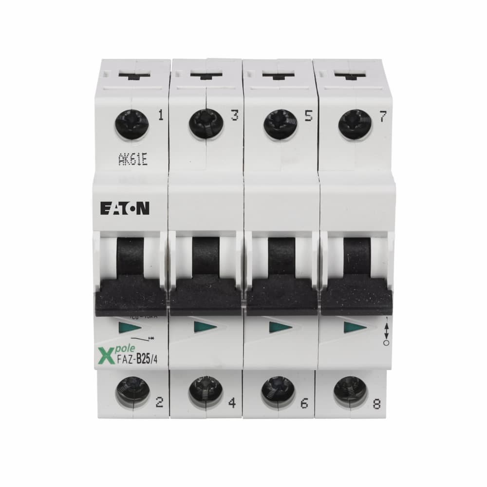Eaton FAZ-Z10/4 Eaton FAZ supplementary protector,UL 1077 Industrial miniature circuit breaker - supplementary protector,10 A,15 kAIC,Four-pole,2-3X /n,Standard terminals,Z Curve FAZ-Z10/4 on Advantage Electric Supply