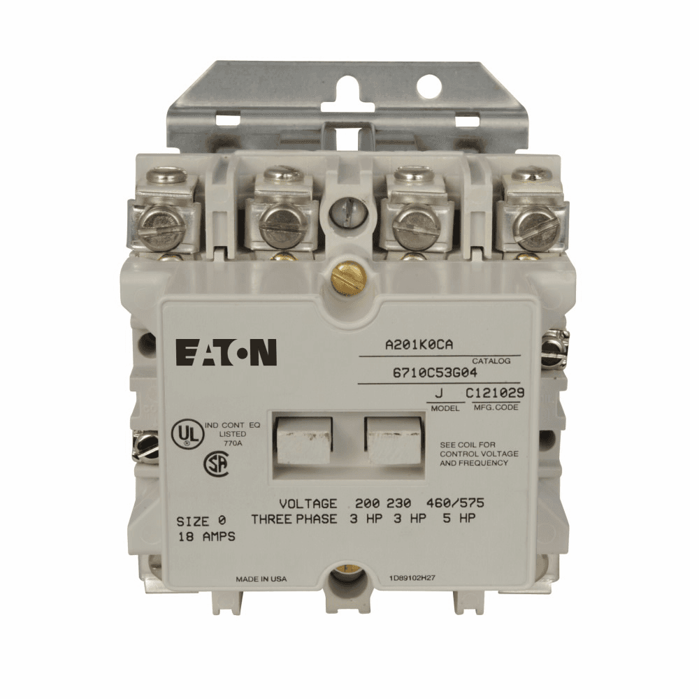 Eaton A201K0CL A201K0CL Eaton - Eaton Freedom NEMA motor control contactor, A201 Magnetic contactor A201K0CL on Advantage Electric Supply