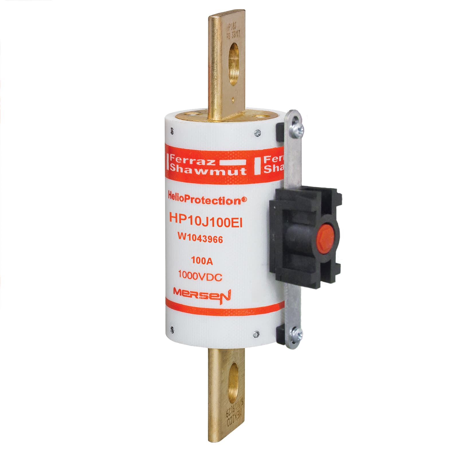 Mersen HP10J100EI HP10J100EI Mersen Photovoltaic fuse gPV 1000VDC UL 100A With EI Indicator With Blade For Clip or Bolted HP10J100EI on Advantage Electric Supply