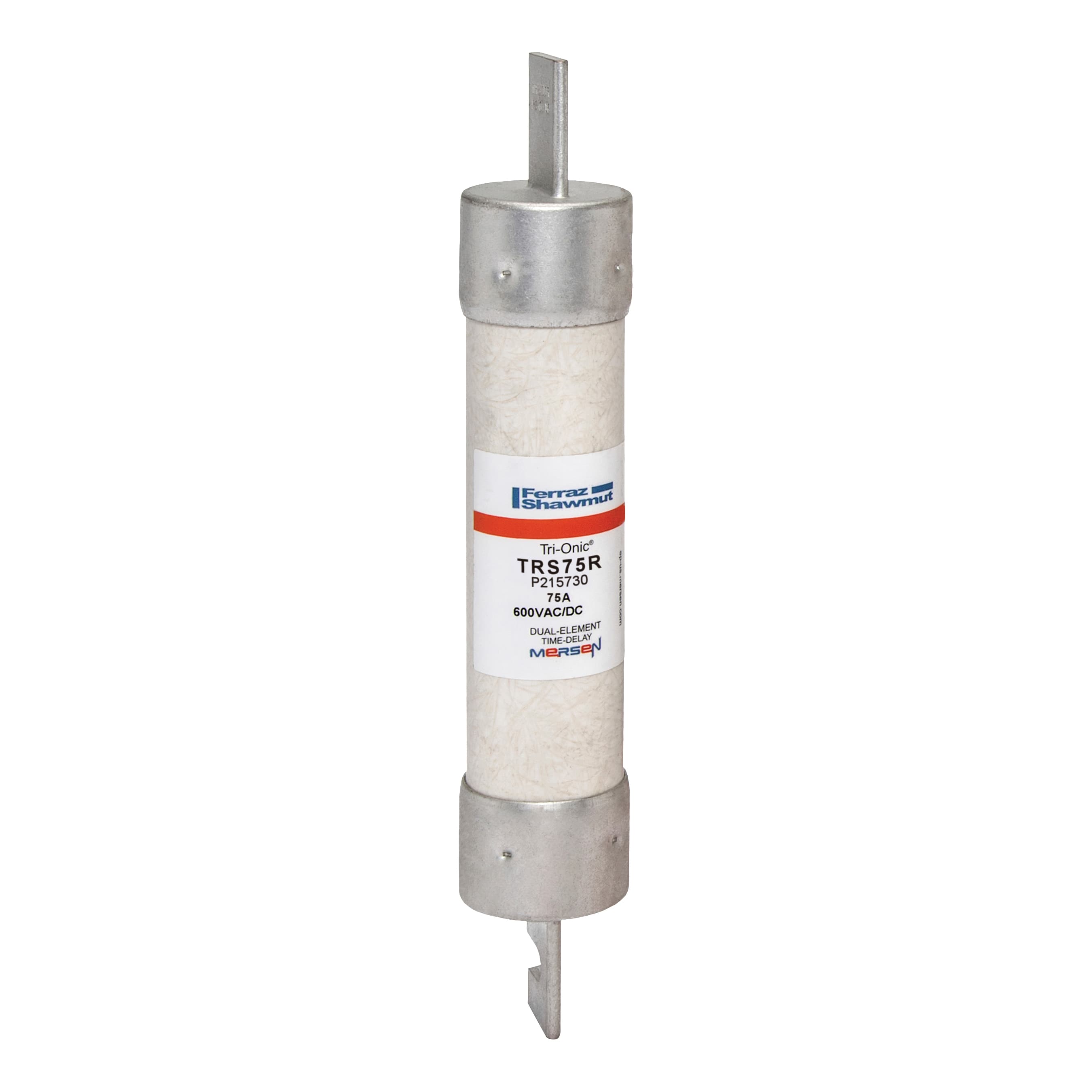 Mersen TRS75R TRS75R Mersen - Fuse TRS-R - Class RK5 - Time-Delay 600VAC 600VDC 75A Blade Tri-Onic® TRS75R on Advantage Electric Supply