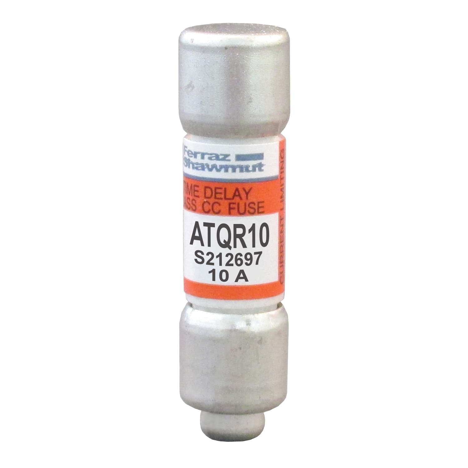 Mersen ATQR10 ATQR10 Mersen - Fuse ATQR - Class CC - Time-Delay 600VAC 300VDC 10A Ferrule Amp-Trap 2000® ATQR10 on Advantage Electric Supply