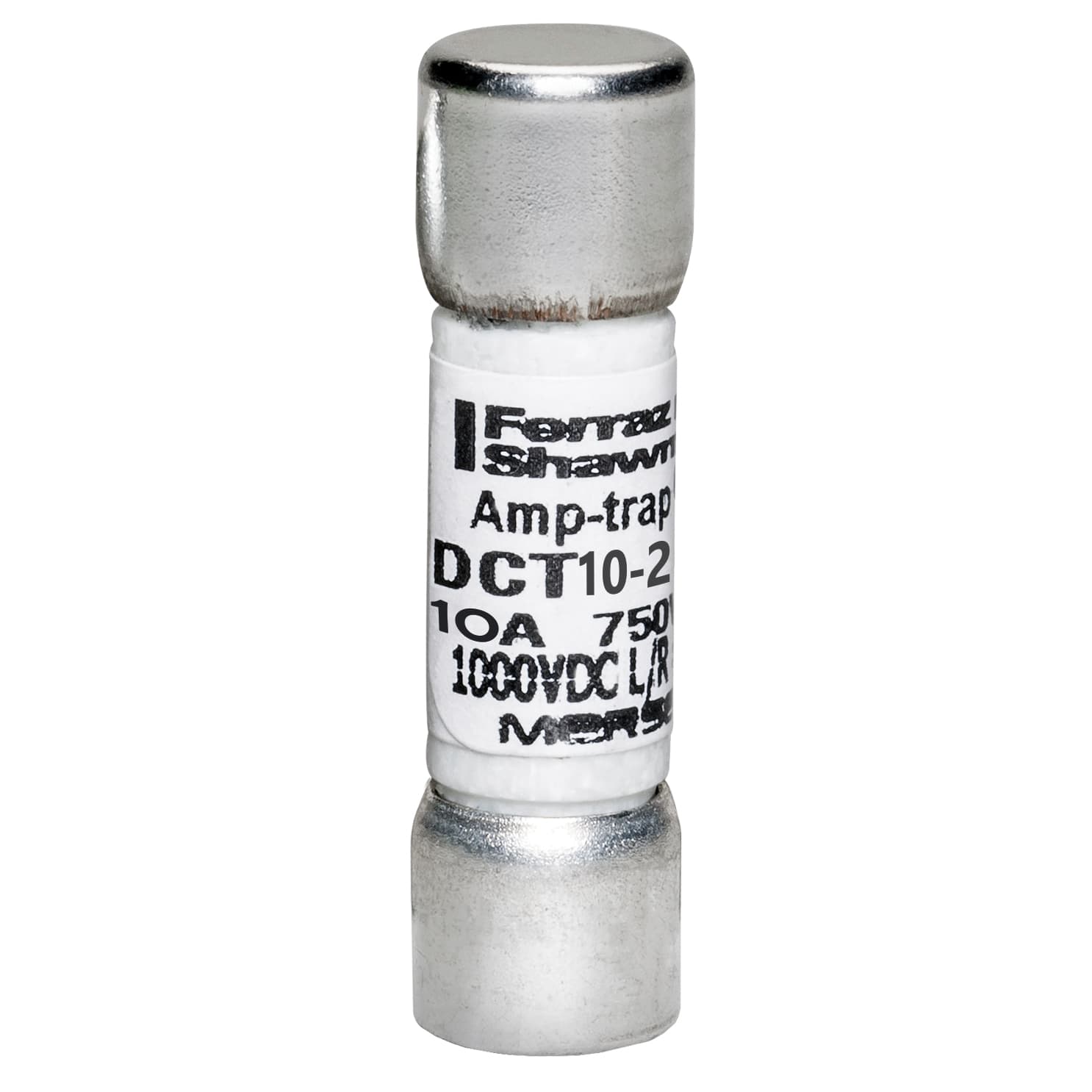 Mersen DCT10-2 DCT10-2 Mersen - Fuse DCT - Midget - Fast-Acting 750VAC 1000VDC 10A Ferrule Amp-Trap® DCT10-2 on Advantage Electric Supply
