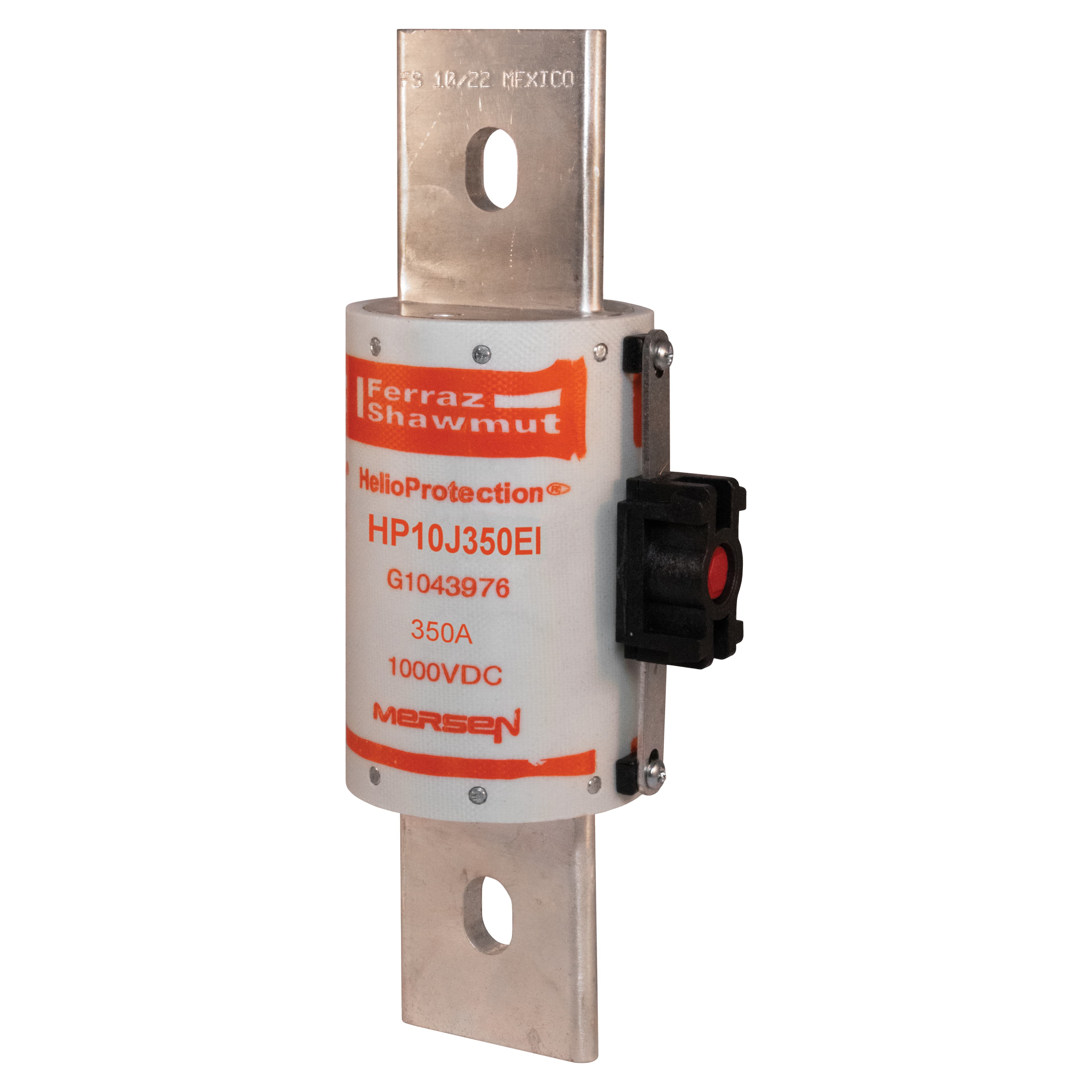 Mersen HP10J350EI HP10J350EI Mersen Photovoltaic fuse gPV 1000VDC UL 350A With EI Indicator With Blade For Clip or Bolted HP10J350EI on Advantage Electric Supply