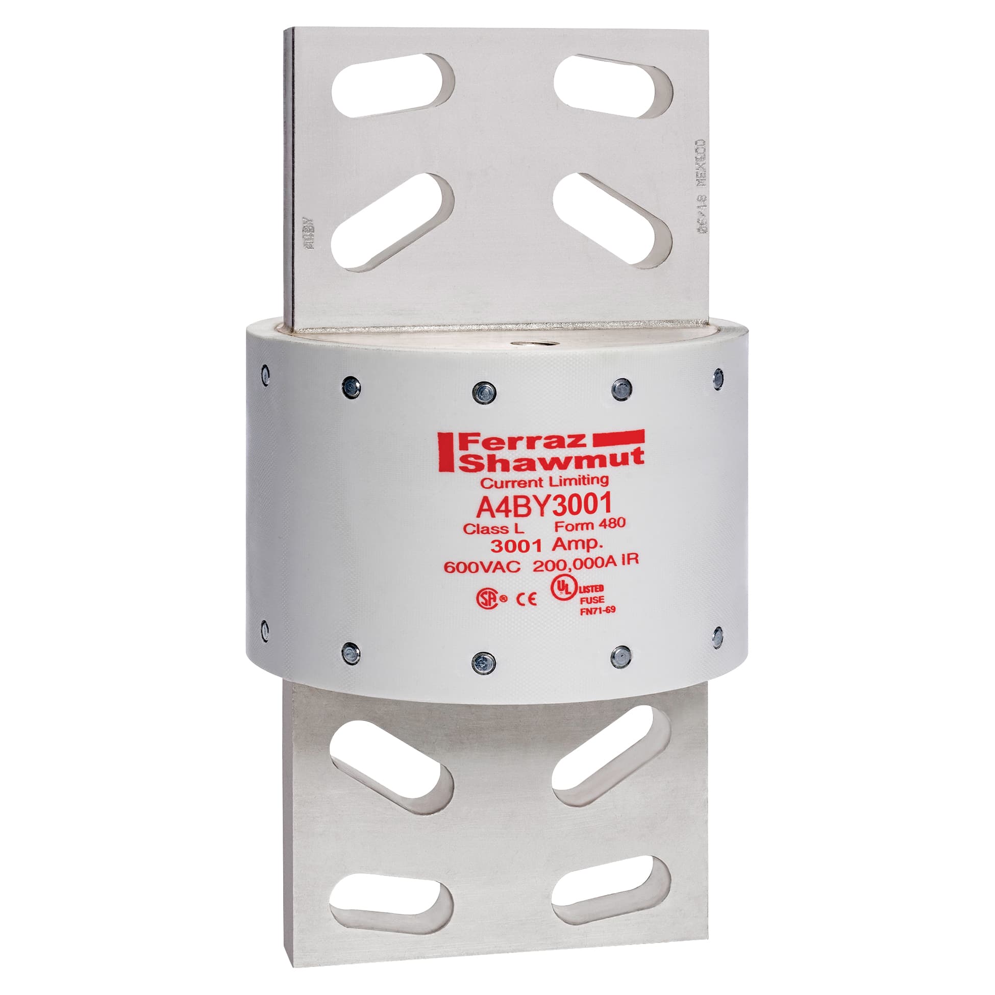 Mersen A4BY3001 A4BY3001 Mersen - Fuse A4BY - Class L - Time-Delay 600VAC 300VDC 3001A Blade Amp-Trap® A4BY3001 on Advantage Electric Supply