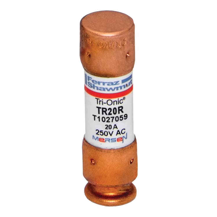 Mersen TR20R TR20R Mersen - Fuse TR-R - Class RK5 - Time-Delay 250VAC 160VDC 20A Ferrule Tri-Onic® TR20R on Advantage Electric Supply