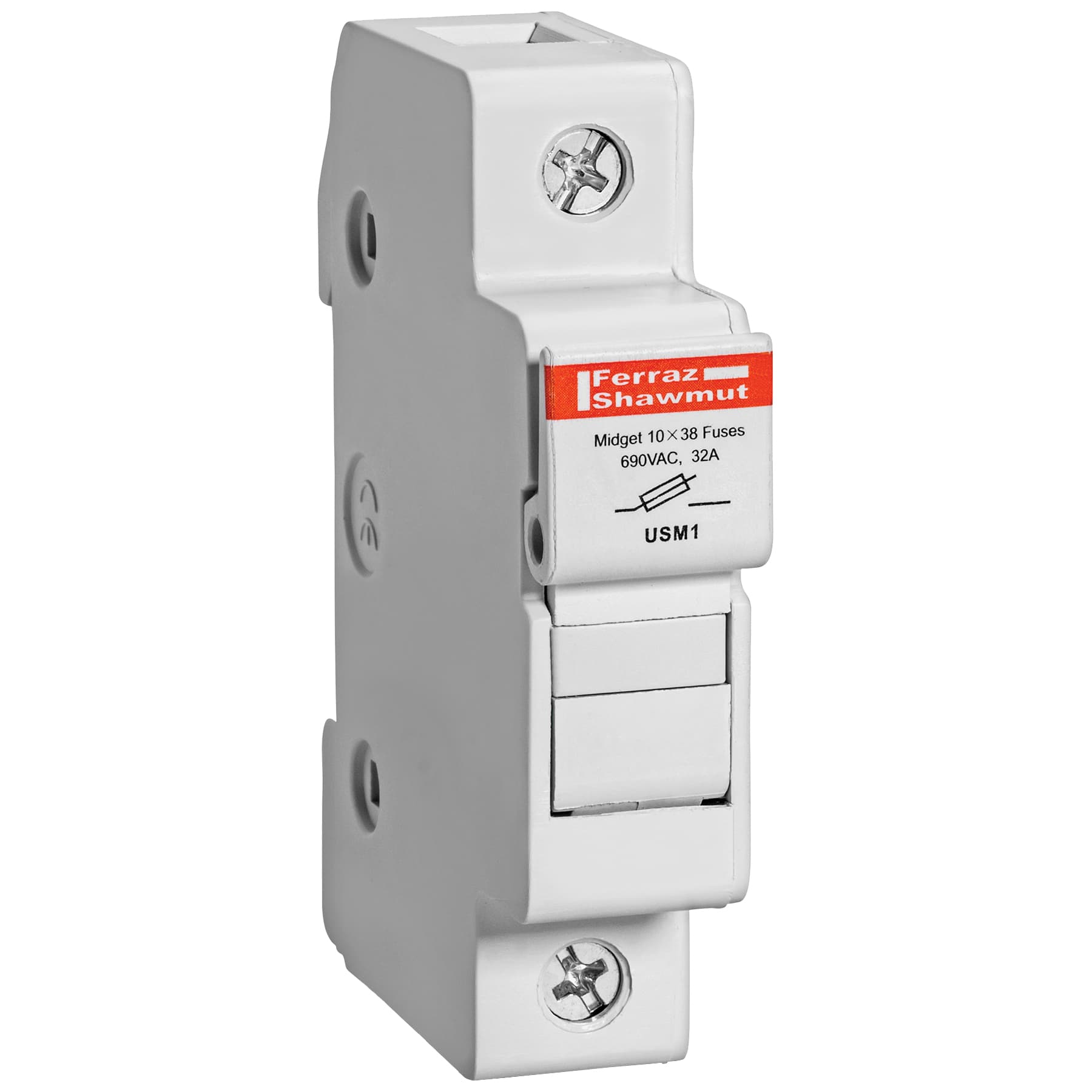 Mersen USM1 USM1 Mersen - Fuse Holder UltraSafe™ 800VAC 1000VDC Midget 30A 1-Pole Pressure Plate IP65 USM1 on Advantage Electric Supply