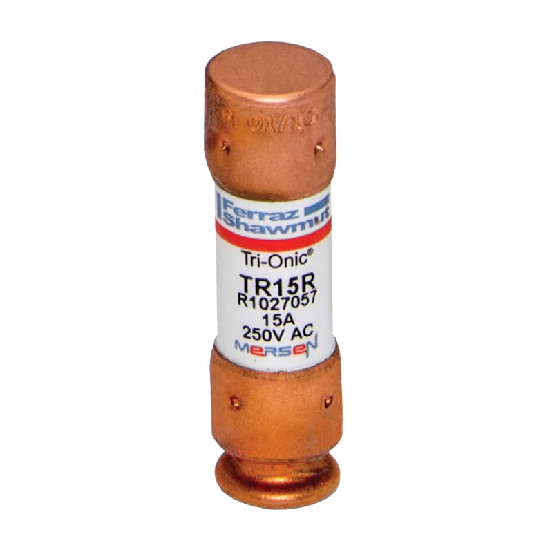 Mersen TR15R-3PK TR15R-3PK Mersen - Fuse TR-R - Class RK5 - Time-Delay 250VAC 250VDC 15A Ferrule Tri-Onic® 3 pack TR15R-3PK on Advantage Electric Supply