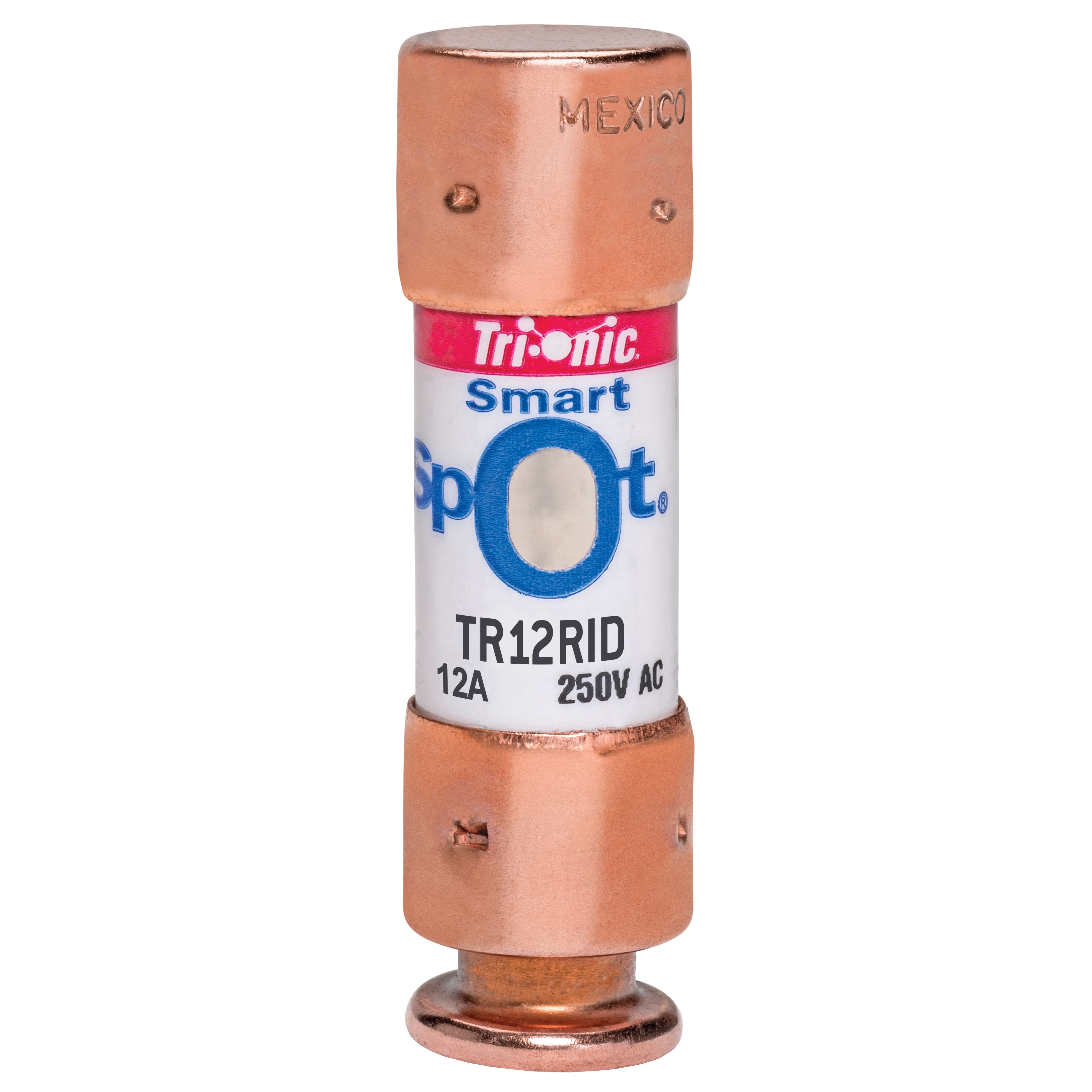 Mersen TR12RID TR12RID Mersen - Fuse TR-R - Class RK5 - Time-Delay 250VAC 160VDC 12A Ferrule SmartSpot® Tri-Onic® TR12RID on Advantage Electric Supply