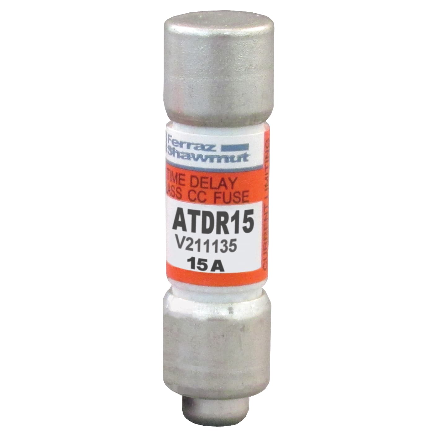 Mersen ATDR15 ATDR15 Mersen - Fuse ATDR - Class CC - Time-Delay 600VAC 300VDC 15A Ferrule Amp-Trap 2000® ATDR15 on Advantage Electric Supply