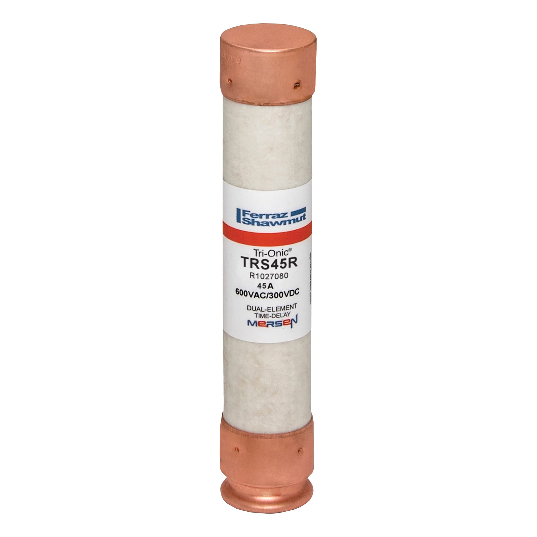 Mersen TRS45R-3PK TRS45R-3PK Mersen - Fuse TRS-R - Class RK5 - Time-Delay 600VAC 300VDC 45A Ferrule Tri-Onic® 3 pack TRS45R-3PK on Advantage Electric Supply
