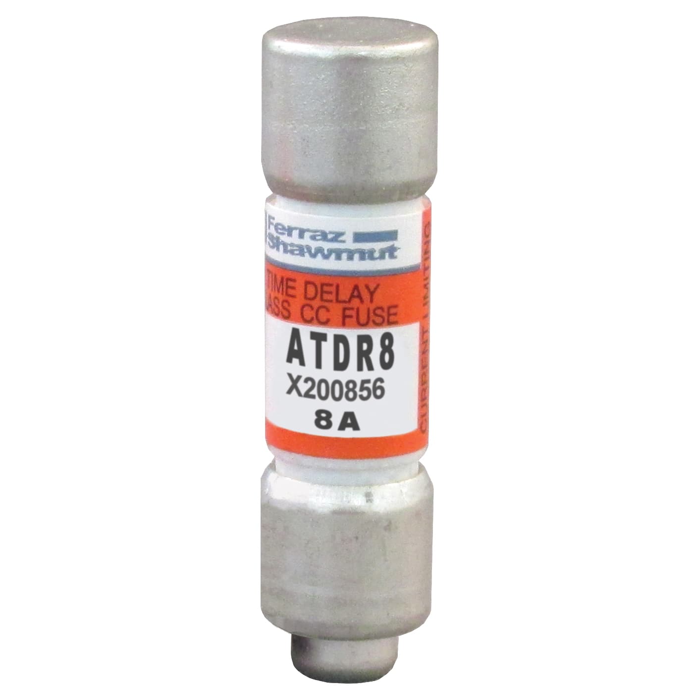 Mersen ATDR8 ATDR8 Mersen - Fuse ATDR - Class CC - Time-Delay 600VAC 300VDC 8A Ferrule Amp-Trap 2000® ATDR8 on Advantage Electric Supply