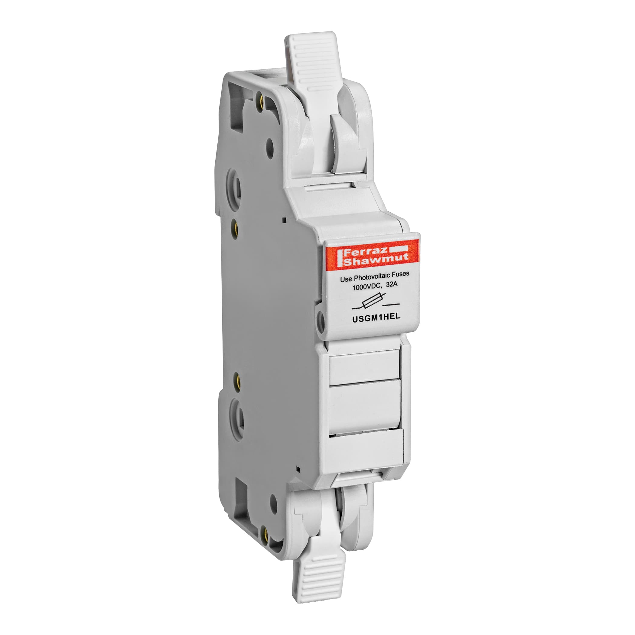 Mersen USGM1HEL USGM1HEL Mersen - Fuse Holder UltraSafe™ 1000VDC Midget 32A 1-Pole Cage Clamp IP65 USGM1HEL on Advantage Electric Supply