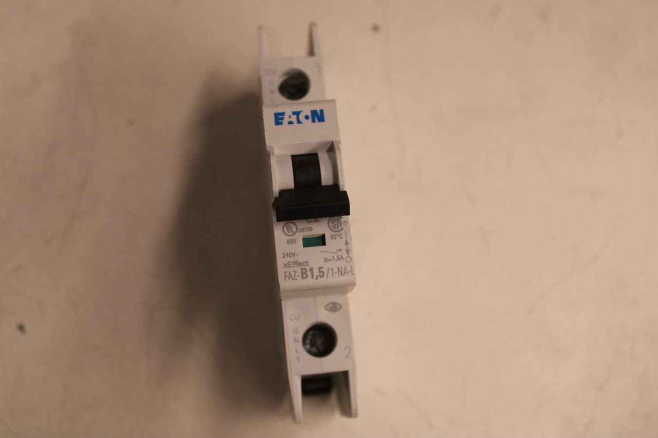 Eaton FAZ-B1.5/1-NA-L-SP Eaton FAZ-B1.5/1-NA-L-SP Din Rail Mounted Circuit Breakers EA FAZ-B1.5/1-NA-L-SP on Advantage Electric Supply