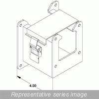 Hammond Manufacturing 1485CRE N12 Wireway, Reducer - 4 x 4 to 2.5 x 2.5 - Steel/Gray 1485CRE on Advantage Electric Supply