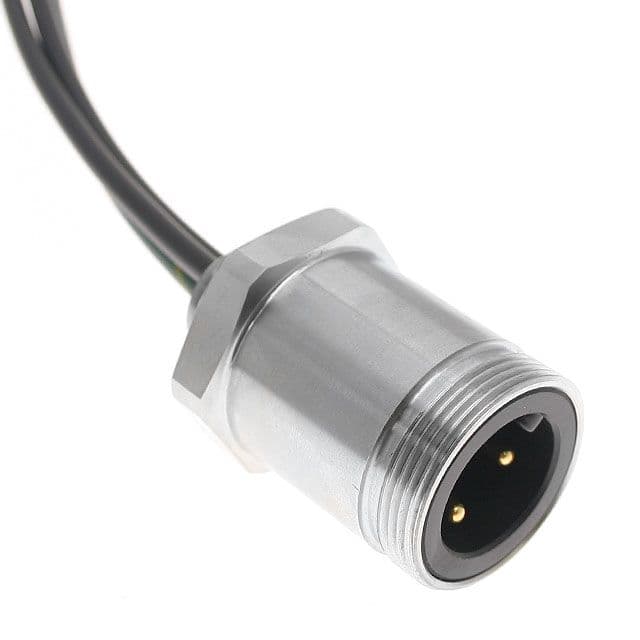 Mencom PMIN-42MR-0.3M MIN Power Distribution Series, Receptacle, 4 Pole, Male Straight, 0.3M, 12awg, 25A, .5-NPT, Front Mount, Nickel Plated Brass PMIN-42MR-0.3M on Advantage Electric Supply