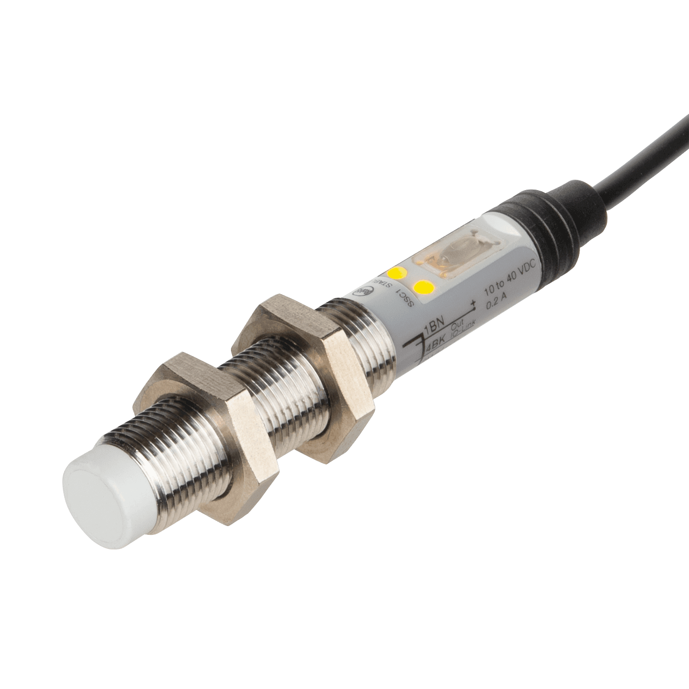 Carlo Gavazzi CA12EAN08BPA2IO Capacitive Proximity Sensor, Non Flush mountable, Sensing Range 8mm, Adjustable 0.5-8mm, Power Supply 10-40VDC, NPN/PNP Output, N.O./N.C., IO-Link, Cable PVC, AISI316L Housing M12 x 78mm, 4th Gen. Tripleshield, Improved EMC performances, IP67 IP68 CA12EAN08BPA2IO on Advantage Electric Supply
