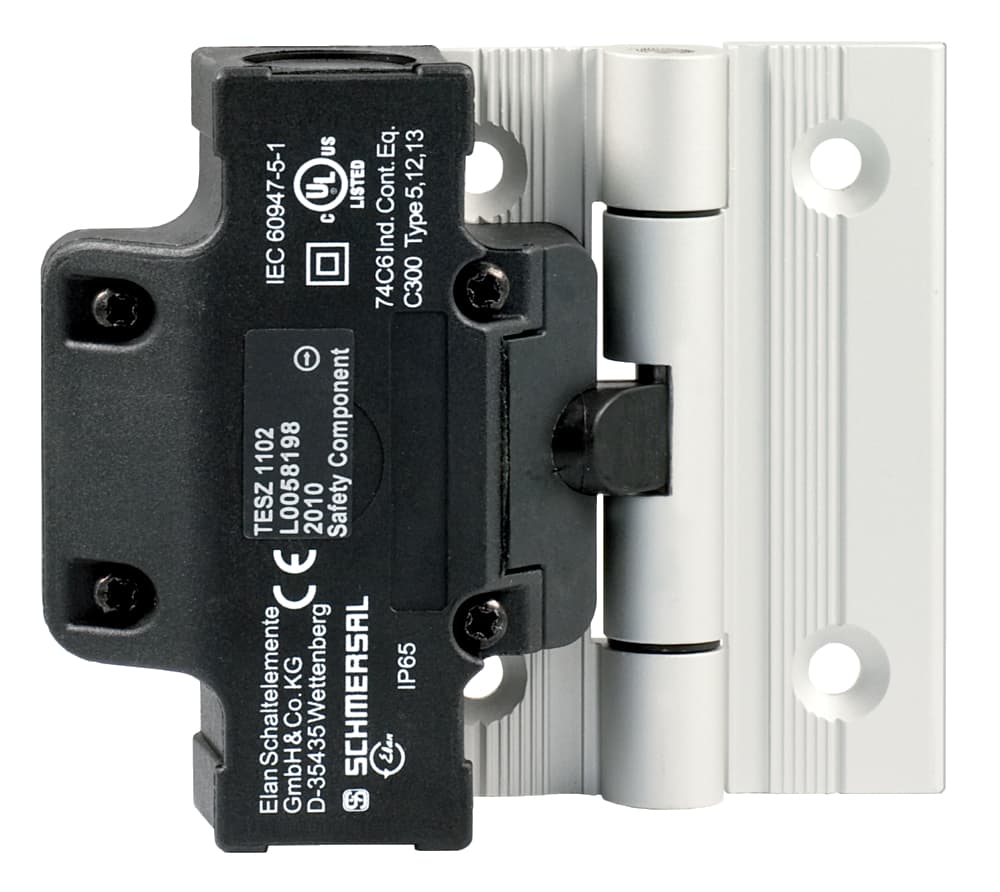 Schmersal TESZ1102/S TESZ1102/S Schmersal - Safety switch for hinged guards; Hinge safety switch; 2 cable entries M 20 x 1.5; Simple fitting, especially on 40 mm profiles; Thermoplastic enclosure; Double-insulated; Good resistance to oil and petroleum spirit; 111,5 mm x 92 mm x 36 mm TESZ1102/S on Advantage Electric Supply