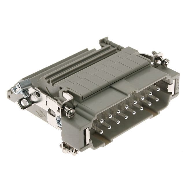 Mencom CTM-16L Standard, CT series, Male Rectangular Insert, size 77.27, 16 pin, 10 amp, Screw Left ground CTM-16L on Advantage Electric Supply