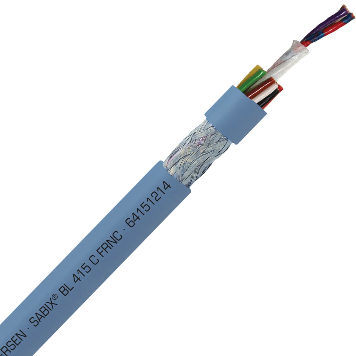 SAB 64151214 SABIX BL 415 C FRNC - 26 AWG/12c, shielded halogen-free flame retardant data cable, DNV-GL, CE, RoHS 64151214 on Advantage Electric Supply