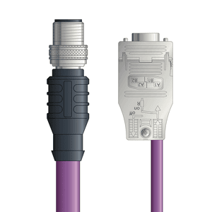 Lapp PB4110152S05 PB4110152S05 - LAPP UNITRONIC® PROFIBUS Cordsets 22 AWG / 1 pair Bus - Violet PVC - M12 Male / D-sub Straight connectors - 5m PB4110152S05 on Advantage Electric Supply
