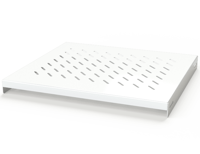 Saginaw Control SCE-20VESTS Shelf, Vented Stationary, Height:2.00", Width:22.00", Depth:20.00", Powder coated white SCE-20VESTS on Advantage Electric Supply