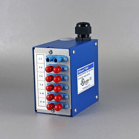 DINSpace SNAP-12ST-SC-MM DINSpace SNAP Compact Fiber Optic Patch Panel with 6ea. Multimode ST/SC Duplex Adapters, UL/CE.Compact DIN-Rail or surface mount fiber optic patch panel. Compact size allows minimum space requirements within control cabinetry. Device includes a splice tra SNAP-12ST-SC-MM on Advantage Electric Supply