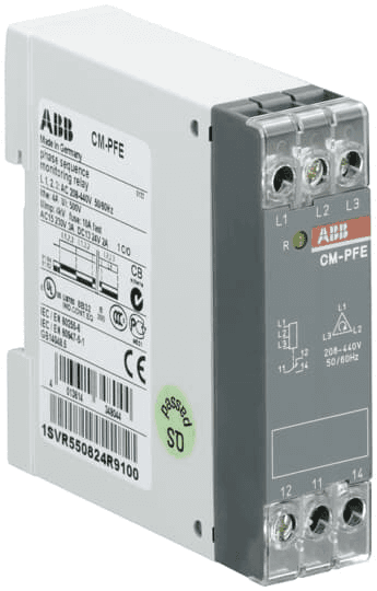 ABB Control 1SVR550824R9100 1SVR550824R9100 ABB Control - CM-PFE PH.SEQUENCE MONI. 208-440VAC 1SVR550824R9100 on Advantage Electric Supply