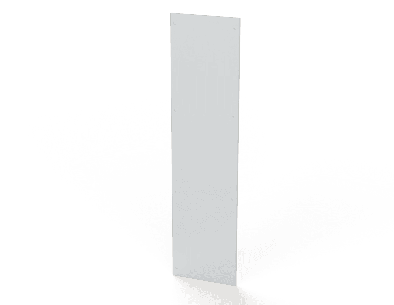 Saginaw Control SCE-EP1805LG IMS End Plate, Height:70.62", Width:17.75", Depth:0.75", Powder coated RAL 7035 gray. SCE-EP1805LG on Advantage Electric Supply