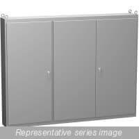 Hammond Manufacturing 1422MD420 N12 Multi Door Encl w/panel - 86.12 x 149 x 20.37 - Steel/Gray 1422MD420 on Advantage Electric Supply