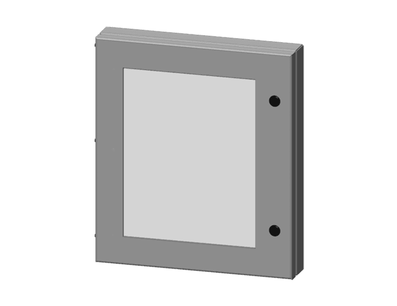 Saginaw Control SCE-HWK1620 Kit, Hinged Window, Height:16.00", Width:20.00", Depth:1.50", ANSI-61 gray powder coat. SCE-HWK1620 on Advantage Electric Supply
