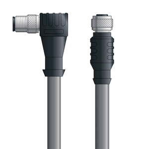 Lapp DN4110025F05 DN4110025F05 - LAPP UNITRONIC® DeviceNet Cordsets 14 & 18 AWG / 1 + 1 pair Bus - Gray PVC - M12 Male 90 deg / M12 Female connectors - 5m DN4110025F05 on Advantage Electric Supply