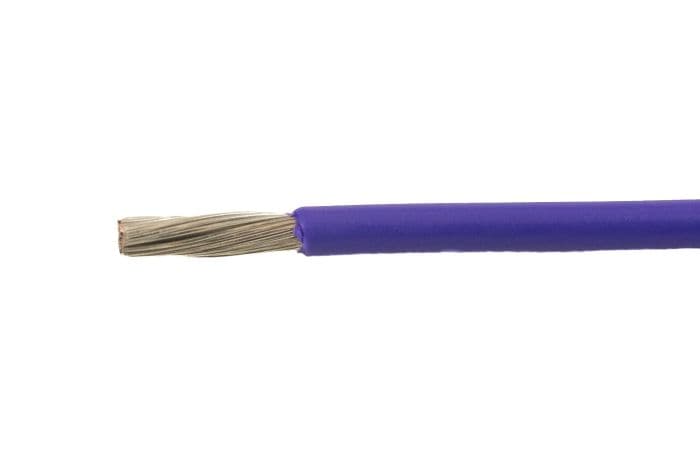 Alpha Wire 67150 VI321 Alpha 67150 VI321 Metric EcoWire® Hook-Up/Lead Wire - 15 AWG - 84/0.16 Stranding Violet mPPE Insulation - 50 Meter Put-Up 67150 VI321 on Advantage Electric Supply