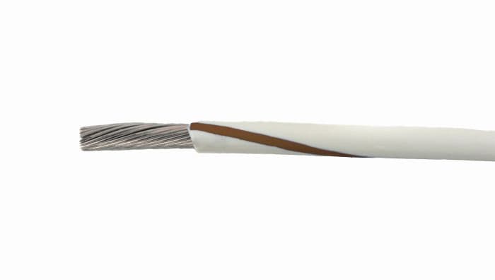 Alpha Wire 1855/19 WN001 1855/19 WN001 - Alpha Wire MIL-W-16878E/1 PVC Hook-Up/Lead Wire - 22 AWG - 19/34 Stranded Conductor - Tinned Copper - 600V - White/Brown - 1000ft 1855/19 WN001 on Advantage Electric Supply