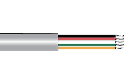 Alpha Wire M18149RW-SL199 Alpha M18149RW-SL199 PVC Control Cable for Stationary or Minimal Flex Applications - 18 Awg 49 Conductor - Red Conductor Insulation M18149RW-SL199 on Advantage Electric Supply