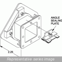 Hammond Manufacturing 1485BV2 N12 Wireway, Standard Swivel Nipple - Fits 2.5 x 2.5 - Steel.Gray 1485BV2 on Advantage Electric Supply