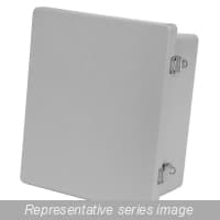 Hammond Manufacturing PJ664L N4X Wallmount Encl - 6.10 x 6.10 x 4.18 - Fiberglass PJ664L on Advantage Electric Supply
