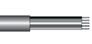Alpha Wire 1175L SL005 Alpha Essentials Multi-Conductor Low Smoke Zero Halogen (LSZH) Cable - Unshielded - 22 AWG 5 Conductor - Gray - 300V - 100ft - Alpha 1175L SL005 1175L SL005 on Advantage Electric Supply