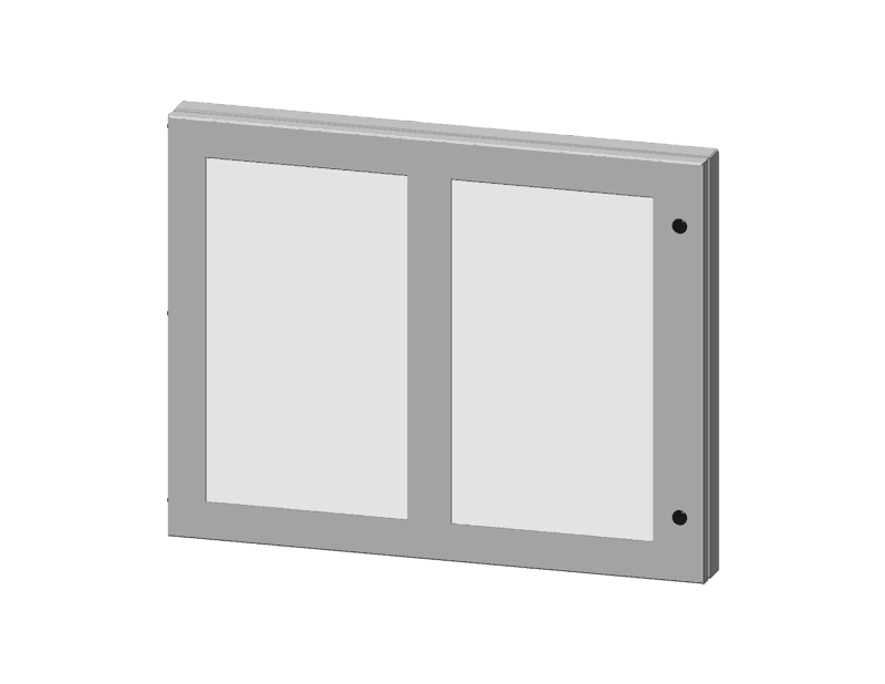 Saginaw Control SCE-HWK2228LG Kit, Hinged Window, Height:22.00", Width:28.00", Depth:1.50", RAL 7035 gray powder coat. SCE-HWK2228LG on Advantage Electric Supply