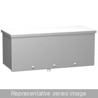 Hammond Manufacturing C3RWT1248 Type 3R Wiring Trough - 12x12x48 - Steel/Gray C3RWT1248 on Advantage Electric Supply