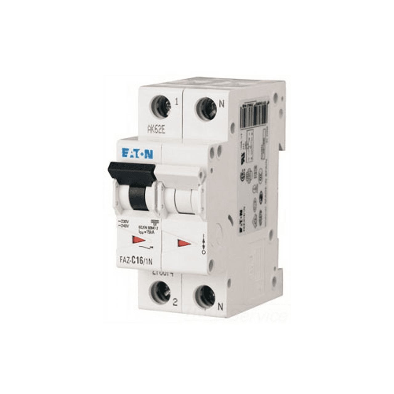 Eaton FAZ-C10/1N Eaton FAZ supplementary protector,UL 1077 Industrial miniature circuit breaker - supplementary protector,Medium levels of inrush current are expected,10 A,15 kAIC,Single-pole,240 V,5-10X /n,50-60 Hz,Standard terminals,C Curve FAZ-C10/1N on Advantage Electric Supply