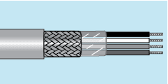 Alpha Wire M3206 SL002 Alpha Essentials Multi-Conductor Cable - Braid Shield - 20 AWG 2 Conductor - Gray - 300V - 500ft - Alpha M3206 SL002 M3206 SL002 on Advantage Electric Supply