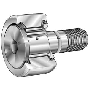 Leeson KR16-PP-RR-A Cam Follower Bearing; Stud Type; 16MM Roller Diameter; With Axial Guidance KR16-PP-RR-A on Advantage Electric Supply