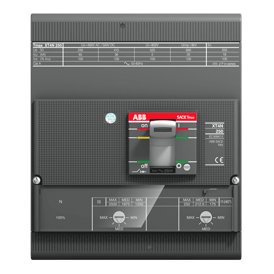 ABB Control 1SDA068100R1 1SDA068100R1 ABB Control - XT4N 160 TMA 80-800 4p F F 1SDA068100R1 on Advantage Electric Supply