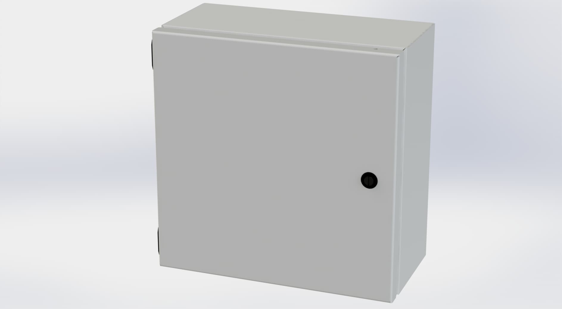 Saginaw Control SCE-1212ELJLG ELJ Enclosure, Height:12.00", Width:12.00", Depth:6.00", RAL 7035 gray powder coating inside and out. Optional sub-panels are powder coated white. SCE-1212ELJLG on Advantage Electric Supply